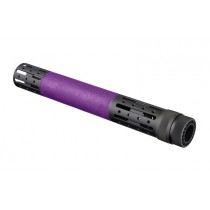 AR-15/M-16 Extended Length Free Float Forend with OverMolded Gripping area and Accessory Attachments Purple