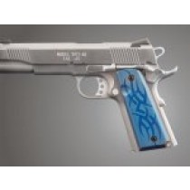 1911 Govt. Model 9/32 Thick Tribal Aluminum - Blue Anodized