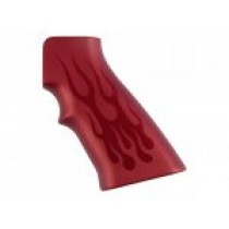 AR15 / M16 Flames Aluminum - Red Anodize
