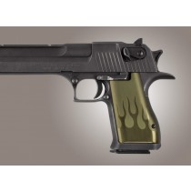 Desert Eagle Flames Aluminum - Green Anodized
