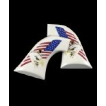 Blackhawk/Vaquero Scrimshaw Ivory Polymer - Eagle with Flag