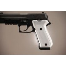 SIG Sauer P220 DAK American Checkered Aluminum - Brushed Gloss Clear Anodize