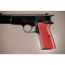 Browning Hi-Power Checkered Aluminum - Matte Red Anodized