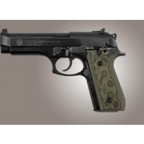 Taurus PT-99 PT-92 PT-100 PT-101 With Decocker Checkered G10 - G-Mascus Green