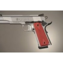 1911 Govt. Model Checkered Aluminum - Matte Red Anodized