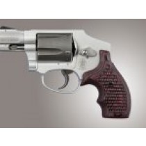 S&W J Frame Round Butt Bantam Piranha Grip G10 - G-Mascus Red Lava
