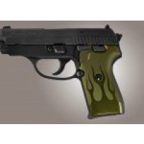 SIG Sauer P239 DA/SA Flames Aluminum - Green Anodize