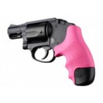 S&W J Frame Round Butt Centennial/Polymer Bodyguard Rubber Tamer Grip Pink