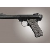 Ruger MK II / MK III Checkered G10 - G-Mascus Black/Gray