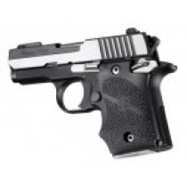 SIG Sauer P938 Ambi Safety Rubber Grip with Finger Grooves Black