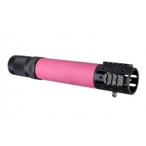 AR-15/M-16 Rifle Length Free Float Forend with OverMolded Gripping area and Accessory Attachments Pink