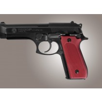 Taurus PT-99 PT-92 PT-100 PT-101 Safety Only Checkered Aluminum - Matte Red Anodize