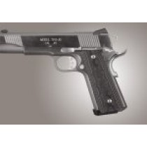 1911 Govt. G10 Magrip Kit - Checkered Flat Mainspring Black/Gray G-Mascus