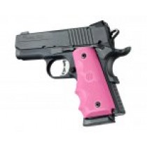1911 Officers Model Rubber Grip with Finger Grooves Pink