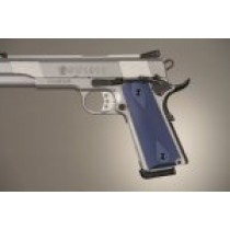 1911 Govt. Model Checkered Aluminum - Matte Blue Anodized