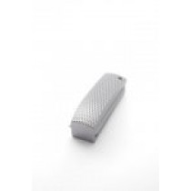 1911 Govt. Aluminum  Mainspring Housing Checkered Arched Brushed Gloss Clear