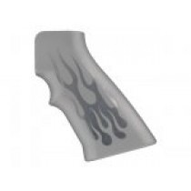 AR15 / M16 Flames Aluminum - Clear Anodize
