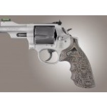 S&W K&L Frame Round Butt Conversion Finger Grooves Piranha Grip G10 - G-Mascus Dark Earth