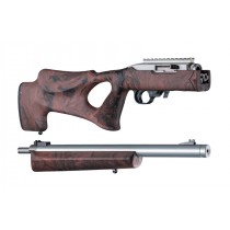 Ruger 10-22 Takedown Thumbhole .920" Diameter Barrel Red Lava Rubber OverMolded Stock