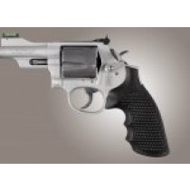 S&W K&L Frame Round Butt Conversion Finger Grooves Piranha Grip G10 - Solid Black