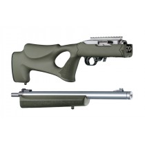 Ruger 10-22 Takedown Thumbhole .920" Diameter Barrel OD Green Rubber OverMolded Stock