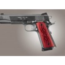 1911 Govt. Model S&A Mag Well Tribal Aluminum - Red Anodized