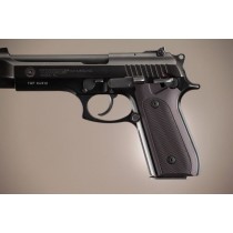Taurus PT-99 PT-92 PT-100 PT-101 With Decocker Checkered Aluminum - Matte Black Anodize
