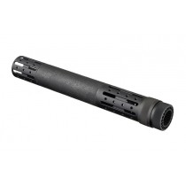AR-15/M-16 Extended Length Free Float Forend with OverMolded Gripping area and Accessory Attachments Black