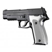 SIG Sauer P226 DAK Checkered Aluminum - Brushed Gloss Clear Anodize