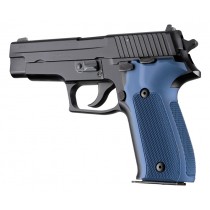 SIG Sauer P226 DA/SA Checkered Aluminum - Matte Blue Anodize
