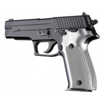 SIG Sauer P226 DA/SA Checkered Aluminum - Brushed Gloss Clear Anodize