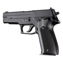 SIG Sauer P226 DA/SA Checkered Aluminum - Brushed Gloss Black Anodize