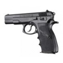 CZ-75, TZ-75 P-9 Rubber Wraparound with Finger Grooves Black