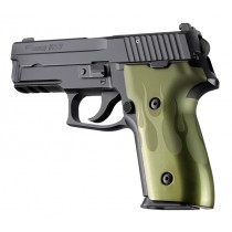 SIG Sauer P228 P229 DAK Flames Aluminum - Green Anodize