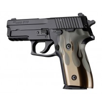 SIG Sauer P228 P229 DA/SA Flames Aluminum - Green Anodize