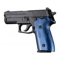 SIG Sauer P228 P229 DA/SA Flames Aluminum - Blue Anodize