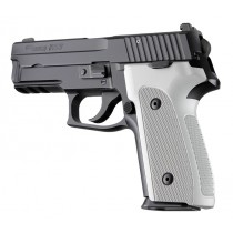SIG Sauer P228 P229 DAK Checkered Aluminum - Matte Clear Anodize