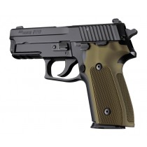 SIG Sauer P228 P229 DA/SA Checkered Aluminum - Matte Green Anodize