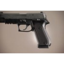 SIG Sauer P220 DAK American Checkered Aluminum - Brushed Gloss Black Anodize