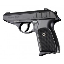 SIG Sauer P230 P232 Checkered Aluminum - Brushed Gloss Black Anodize
