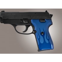 SIG Sauer P239 DAK Flames Aluminum - Blue Anodize
