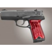 Ruger P94 Flames Aluminum - Red Anodize