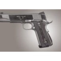1911 Govt. G10 Magrip Kit - Checkered Arched Black/Gray G-Mascus