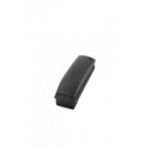 1911 Officers Mod. Aluminum  Mainspring Housing Checkered Arched Matte Black