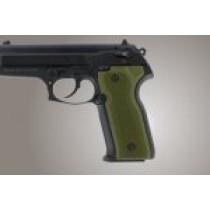Beretta Cougar 8045 Checkered Aluminum - Matte Green Anodize