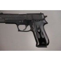 SIG Sauer P220 DA/SA American Flames Aluminum - Black Anodize