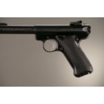 Ruger MK II / MK III Checkered Aluminum - Brushed Gloss Black Anodize