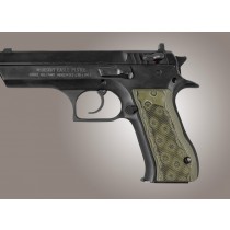 Baby Eagle .40 / 9mm Jericho & Uzi Eagle Checkered G10 - G-Mascus Green