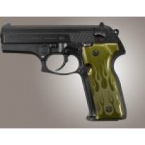 Beretta Cougar 8000 - 8040 - 8357 Flames Aluminum - Green Anodize