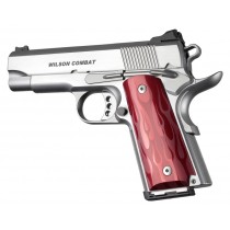 1911 Officers Model Flames Aluminum - Red Anodized